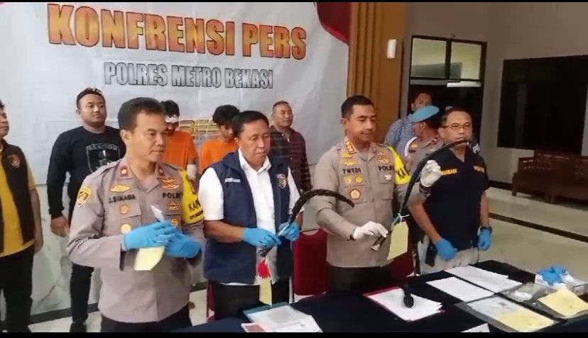 Polisi Bekuk Pelaku Pengeroyokan Sadis di Jembatan Sasak Besi, Babelan Kabupaten Bekasi
