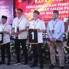 KPUD Kabupaten Bekasi Gelar Pengundian dan Penetapan Nomer Urut Paslon Bupati 2024