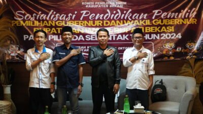 IKA PMII Kabupaten Bekasi-KPUD Kabupaten Bekasi Dorong Partisipasi Pemilih Dalam Pilkada Tahun 2024
