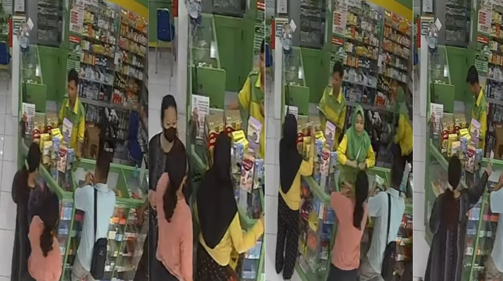 Aksi Pencurian Emak-Emak di Apotek Cikarang Bekasi, Modus Pura-Pura Belanja