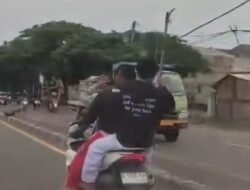 Aksi Berbahaya di Pantura Kedungwaringin: Remaja Bawa Sajam Berkendara Ugal-ugalan di Jalan Raya