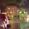 Macet Parah, Truk Kontainer Tabrak Pembatas Jalan di Pantura Tambun