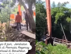 Viral Jembatan Roboh di Cibitung Bekasi, Sampah Jadi Biang Kerok