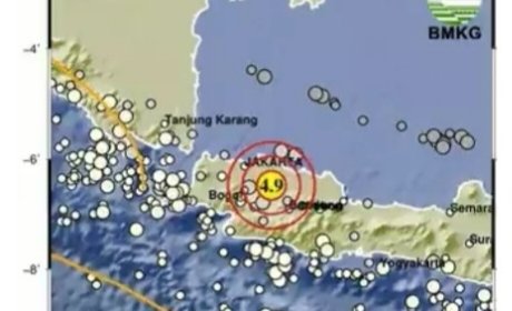 Gempa Magnitudo 4,9 Guncang Kabupaten Bekasi dan Sekitarnya