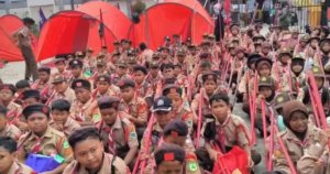 SDN Wangun Harja 01 Cikarang Utara Gelar Perkemahan, Siswa Antusias Ikuti Lomba Tingkat Pramuka