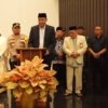 Staf Khusus Menteri Agama RI, Gugun Gumilar, menghadiri perayaan Natal bersama umat Kristiani di Gereja Katolik Paroki Bunda Teresa Cikarang, Selasa (24/12) malam.
