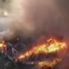 Gudang limbah plastik terbakar di Cikarang Timur.