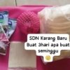 Menu MBG saat class meeting SDN Karang Baru 02 menuai keluhan.