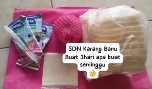 Menu MBG saat class meeting SDN Karang Baru 02 menuai keluhan.