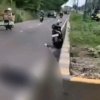 Pengendara motor tewas diduga akibat jalan berlubang di Kalimalang.