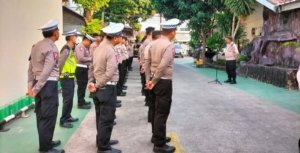 Aparat keamanan di Kabupaten Bekasi siaga penuh jelang malam Tahun Baru 2026.