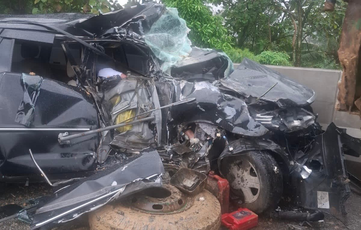 Kecelakaan lalu lintas terjadi di ruas Jalan Tol Cipularang Bunder, Jatiluhur, Purwakarta, Kamis pagi 22 Januari 2026.
