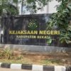Kantor Kejaksaan Negeri Kabupaten Bekasi. Oknum PNS Disbudpora dilaporkan terkait dugaan penjualan aset daerah.