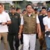 Menteri Lingkungan Hidup Hanif Faisol Nurofiq saat menyampaikan rencana pembangunan fasilitas PSEL Bekasi Raya di Cikarang.