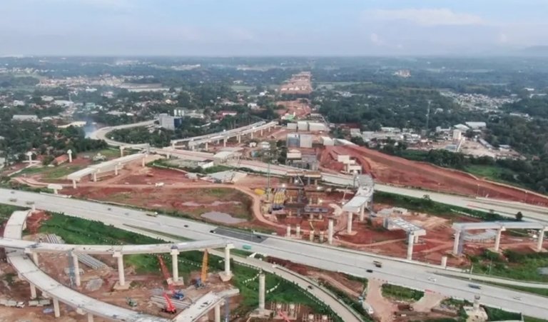 Proyek pembangunan Jalan Tol Jakarta–Cikampek (Japek) 2 Selatan Seksi 2A yang melintasi wilayah Desa Kertarahayu, Kecamatan Setu, Kabupaten Bekasi.
