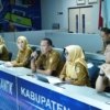 Suasana Musrenbang Kabupaten Bekasi untuk RKPD 2027 di Cikarang Pusat yang dihadiri terbatas kepala desa.