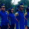 Ratusan pelajar mengikuti proses verifikasi berkas calon anggota Paskibra 2026 di pelataran Gedung Swatantra Wibawamukti, Cikarang Pusat.