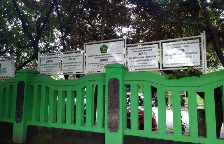 Ilustrasi pelayanan pencatatan nikah di KUA.