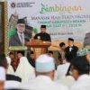 Calon jemaah haji Kabupaten Bekasi mengikuti manasik haji sebagai persiapan sebelum keberangkatan ke Tanah Suci tahun 2026.