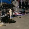Sebanyak 132 karyawan PT Multistrada Arah Sarana Tbk menggelar aksi protes di depan gerbang pabrik di Cikarang Timur, Kabupaten Bekasi