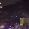 Iring-iringan suporter Viking melakukan konvoi kemenangan Persib Bandung di kawasan Cikarang, Sabtu (23/5/2026).