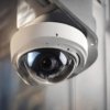 Rekaman CCTV memperlihatkan seorang wanita membawa sepeda yang terparkir di halaman TPQ Muhajirin, Perumahan Taman Raya Cikarang, Karangbahagia, Kabupaten Bekasi.