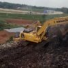 Kondisi Tempat Pemrosesan Akhir (TPA) Burangkeng, Kabupaten Bekasi. Temuan BPK terkait pengadaan sewa alat berat senilai Rp24,56 miliar kini mulai didalami Polres Metro Bekasi.